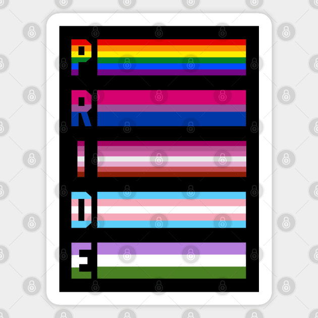 LGBT Pride Flags Magnet by MilotheCorgi
